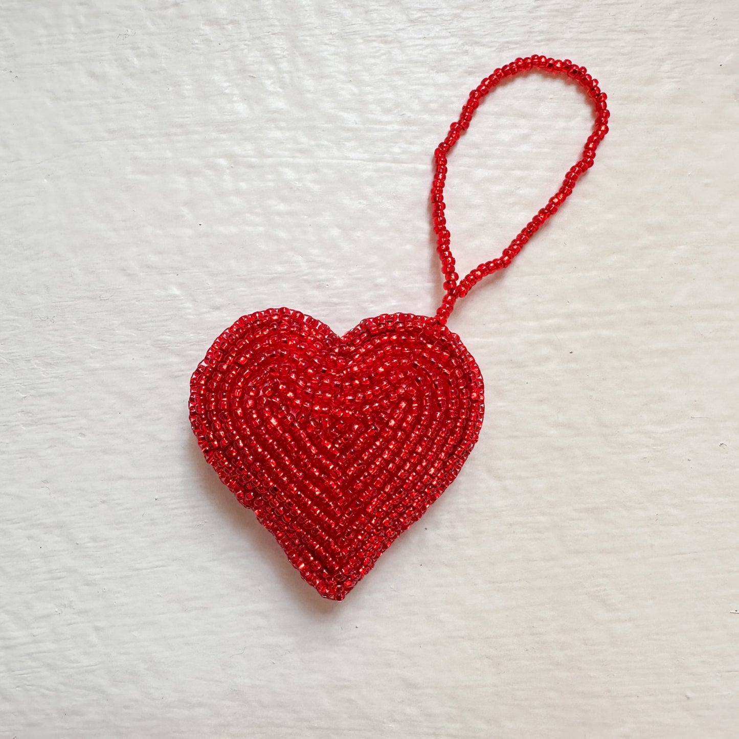 3D Beaded Hearts - Napkin Ring