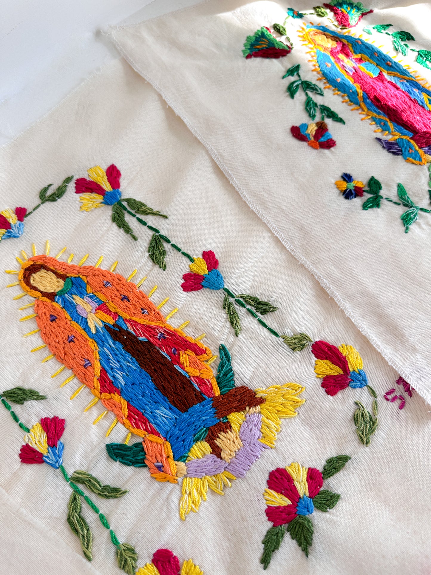 Hand-Embroidered Virgin of Guadalupe