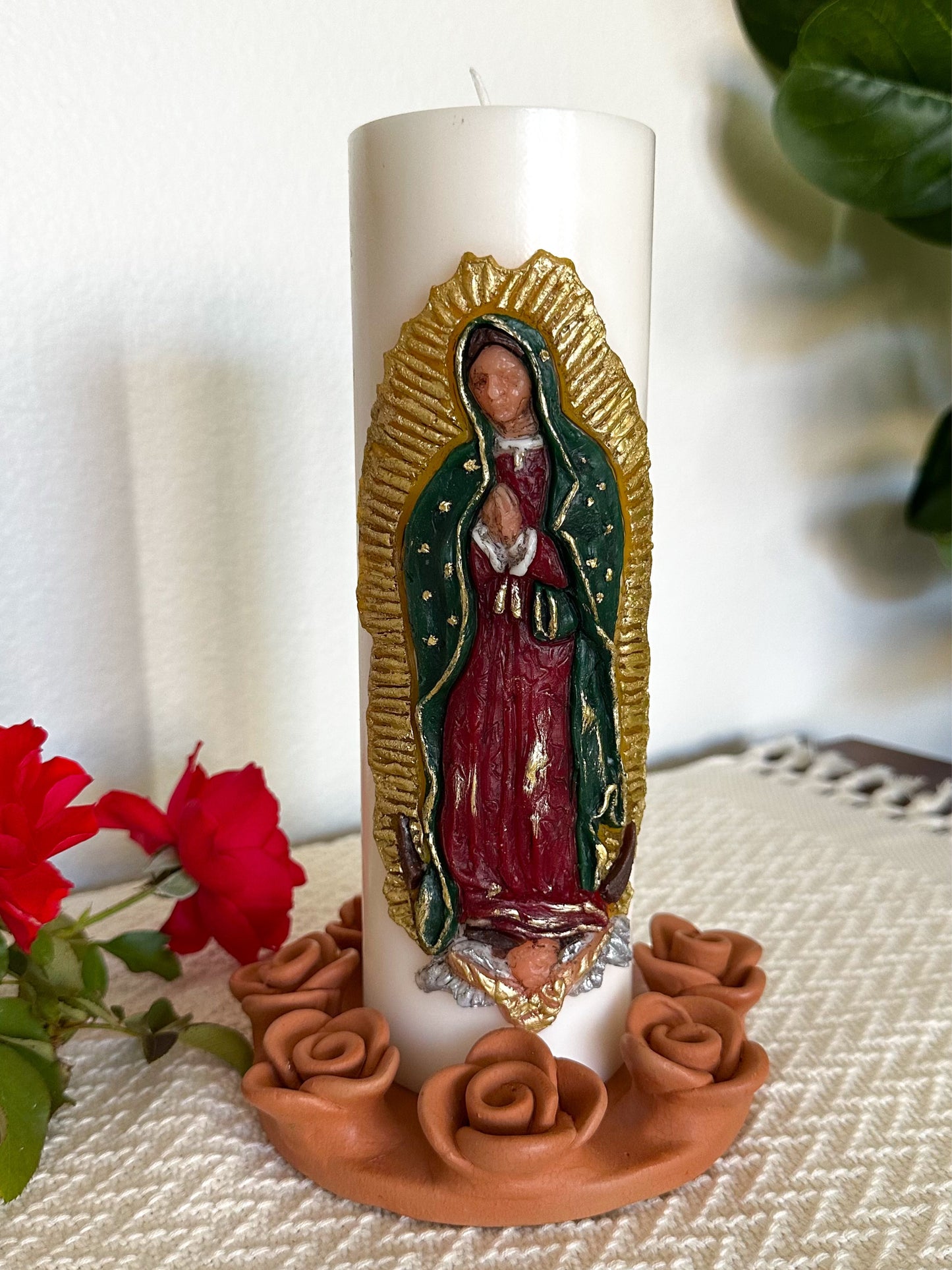 Virgen de Guadalupe Candle