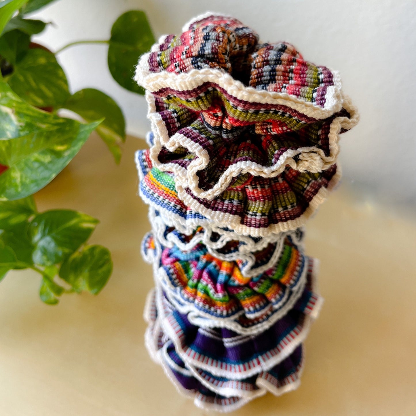 Huipil Scrunchies Set of 4