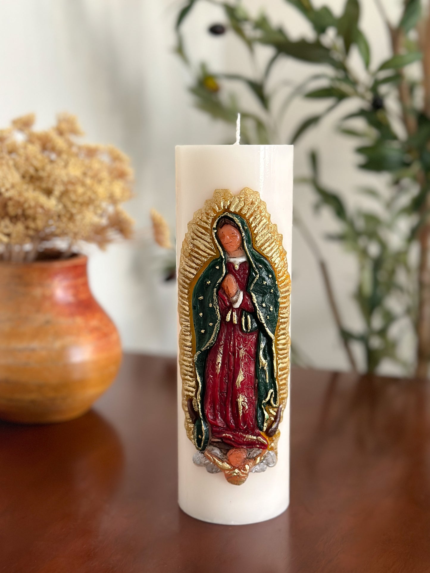 Virgen de Guadalupe Candle