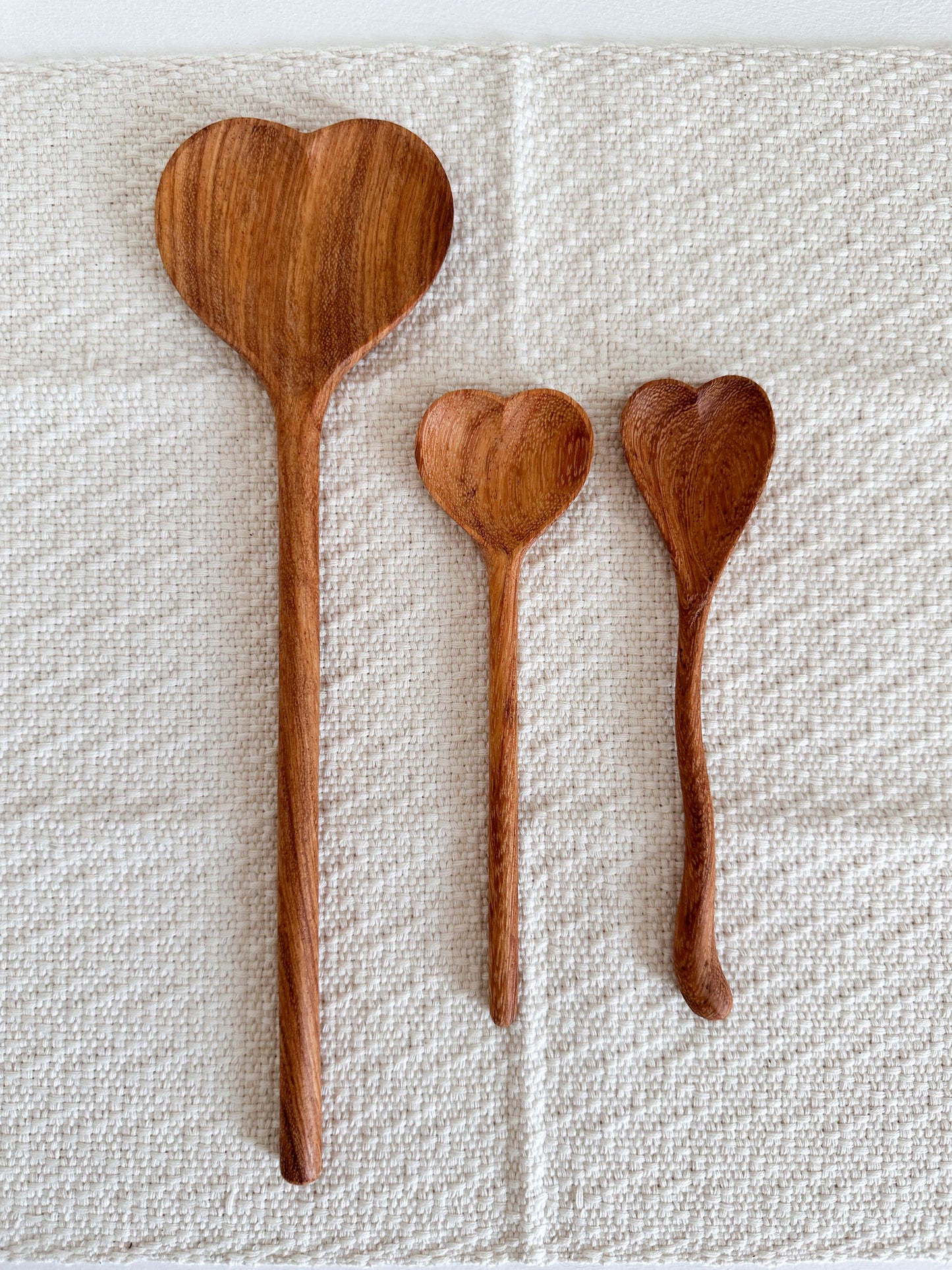 Hand Carved Large 12" Heart Spoon