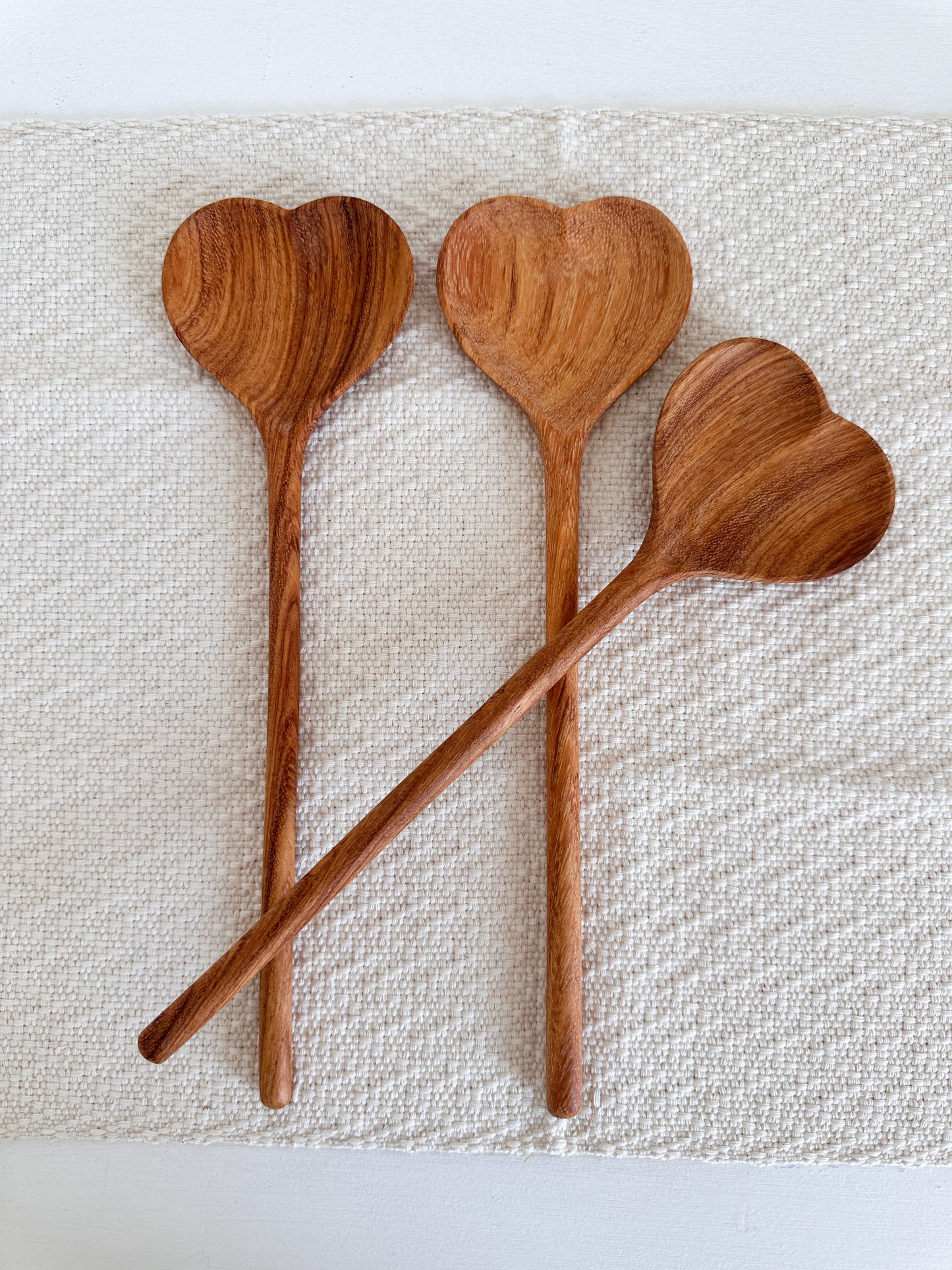 Hand Carved Large 12" Heart Spoon