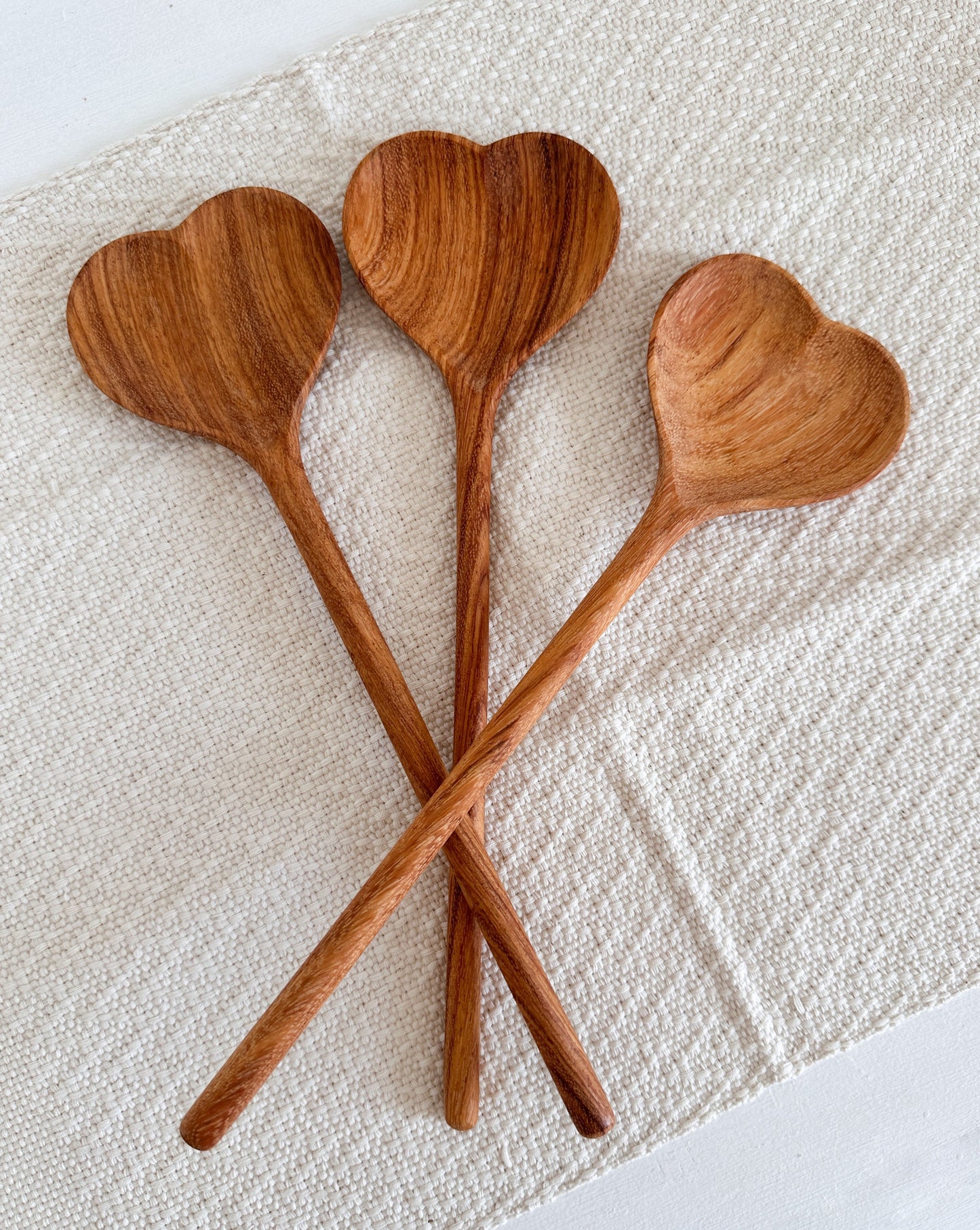 Hand Carved Large 12" Heart Spoon