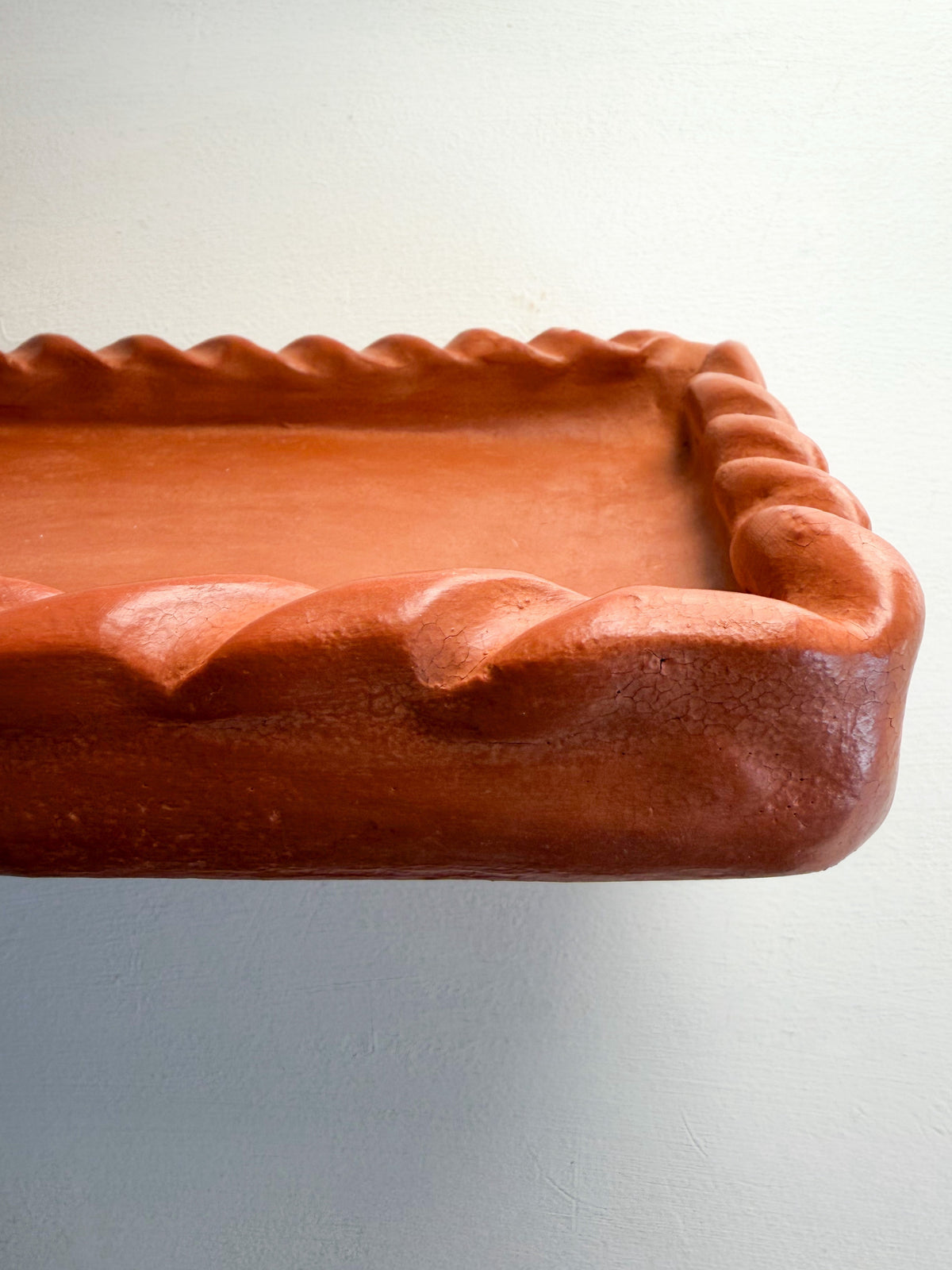 Scalloped Terracotta Tray