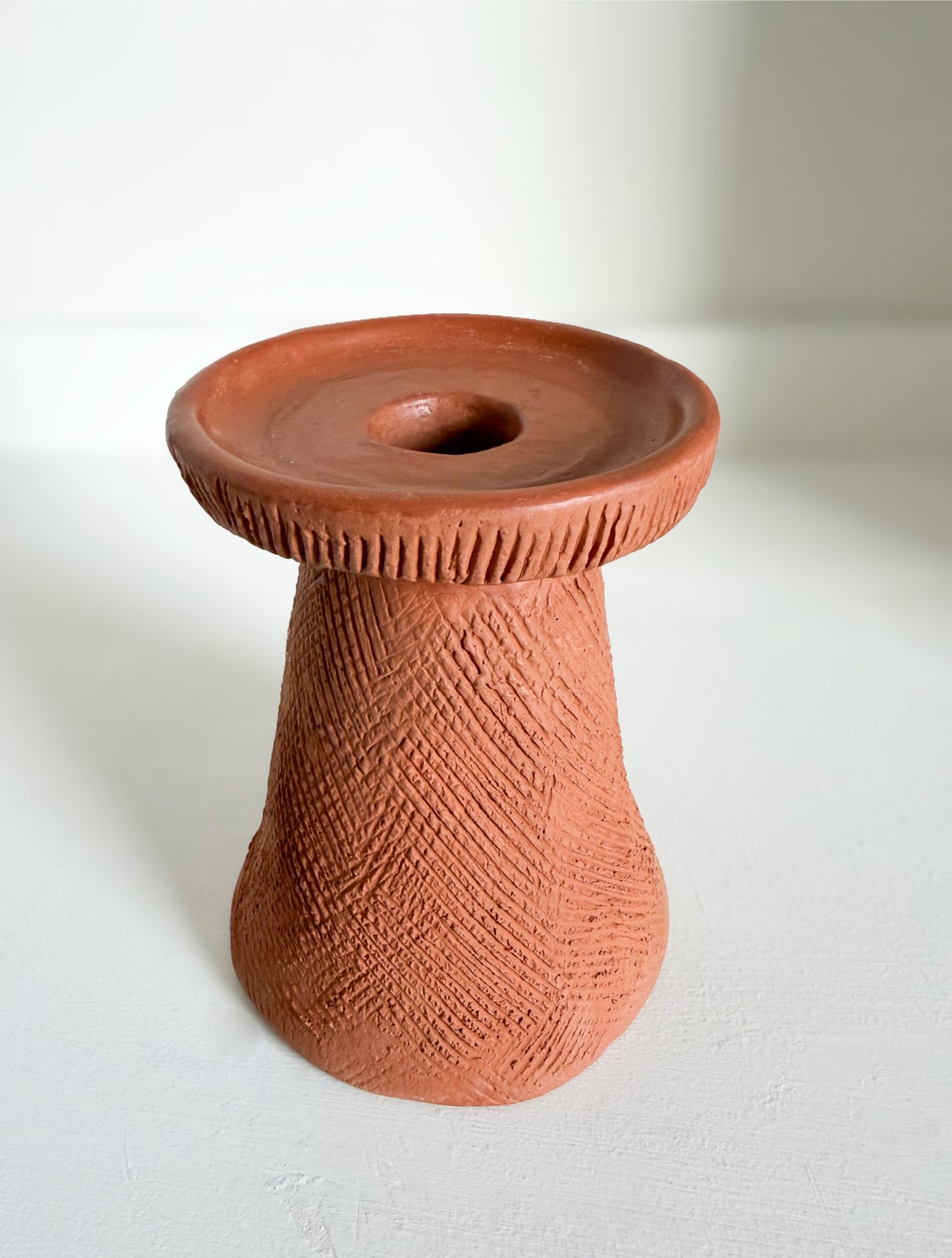 Large Textured Candle Holder