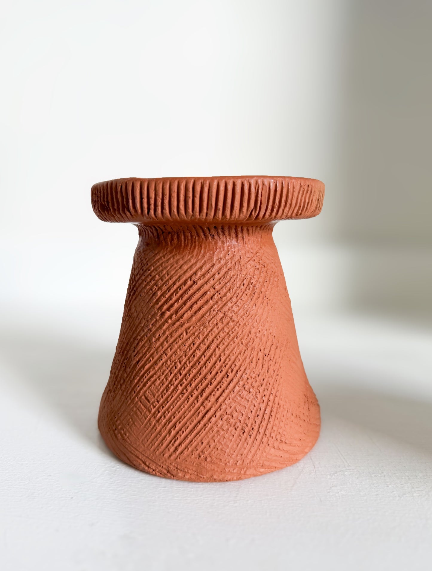 Small Textured Candle Holder