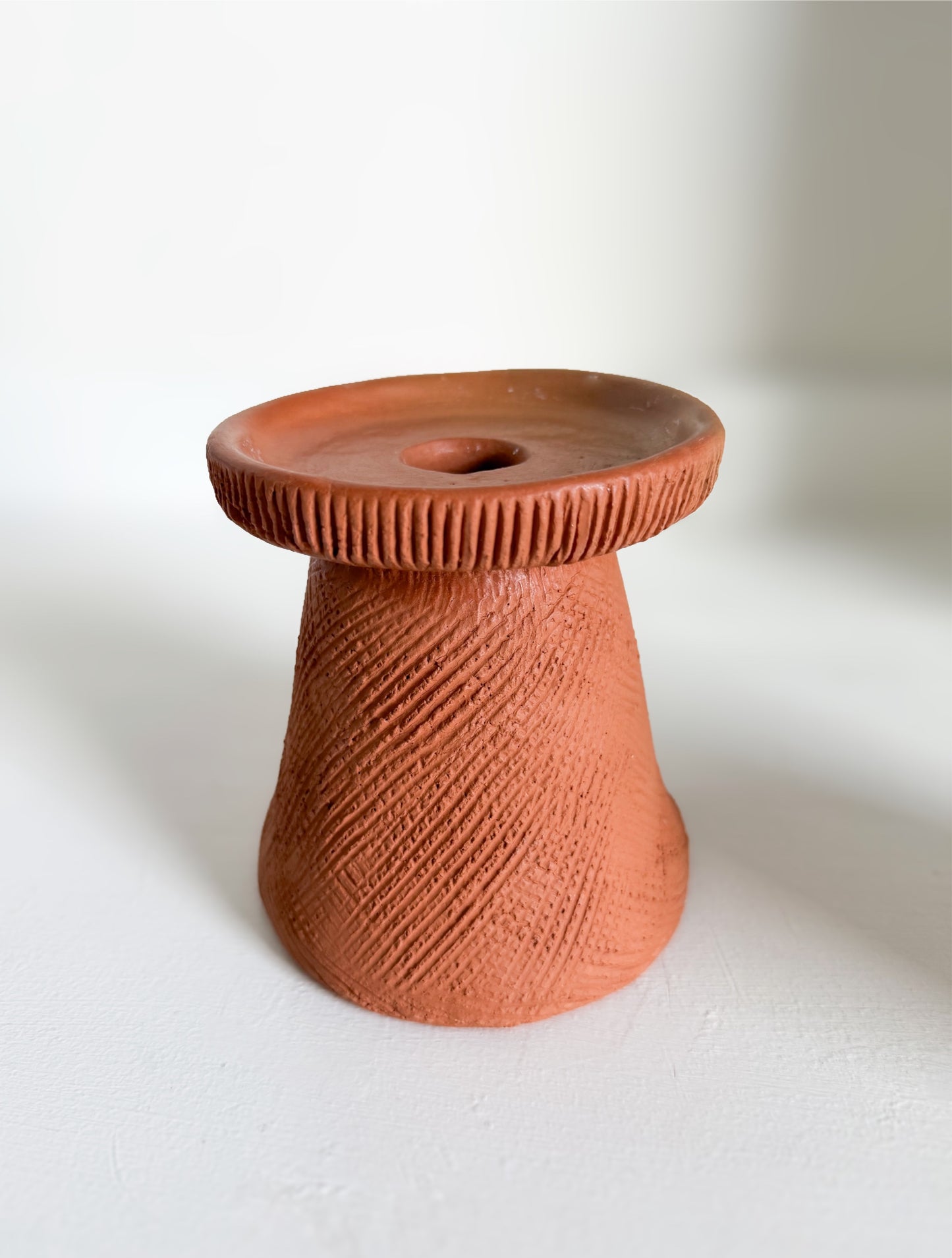 Small Textured Candle Holder