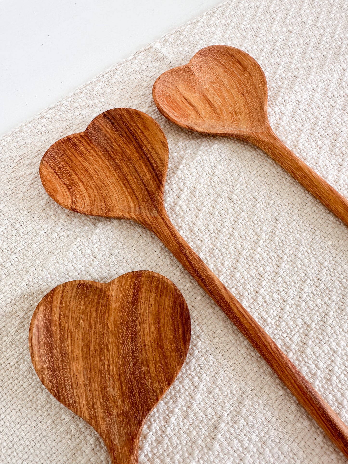 Hand Carved Large 12" Heart Spoon