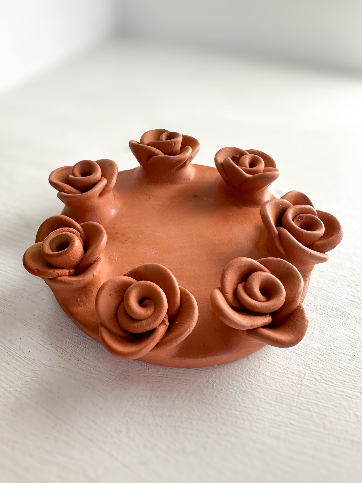 Candle Plate - Roses