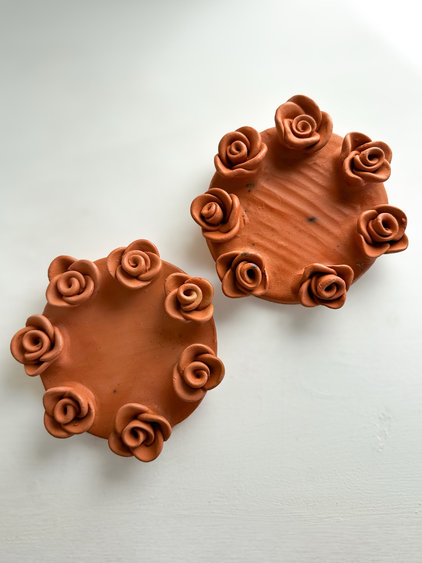 Candle Plate - Roses