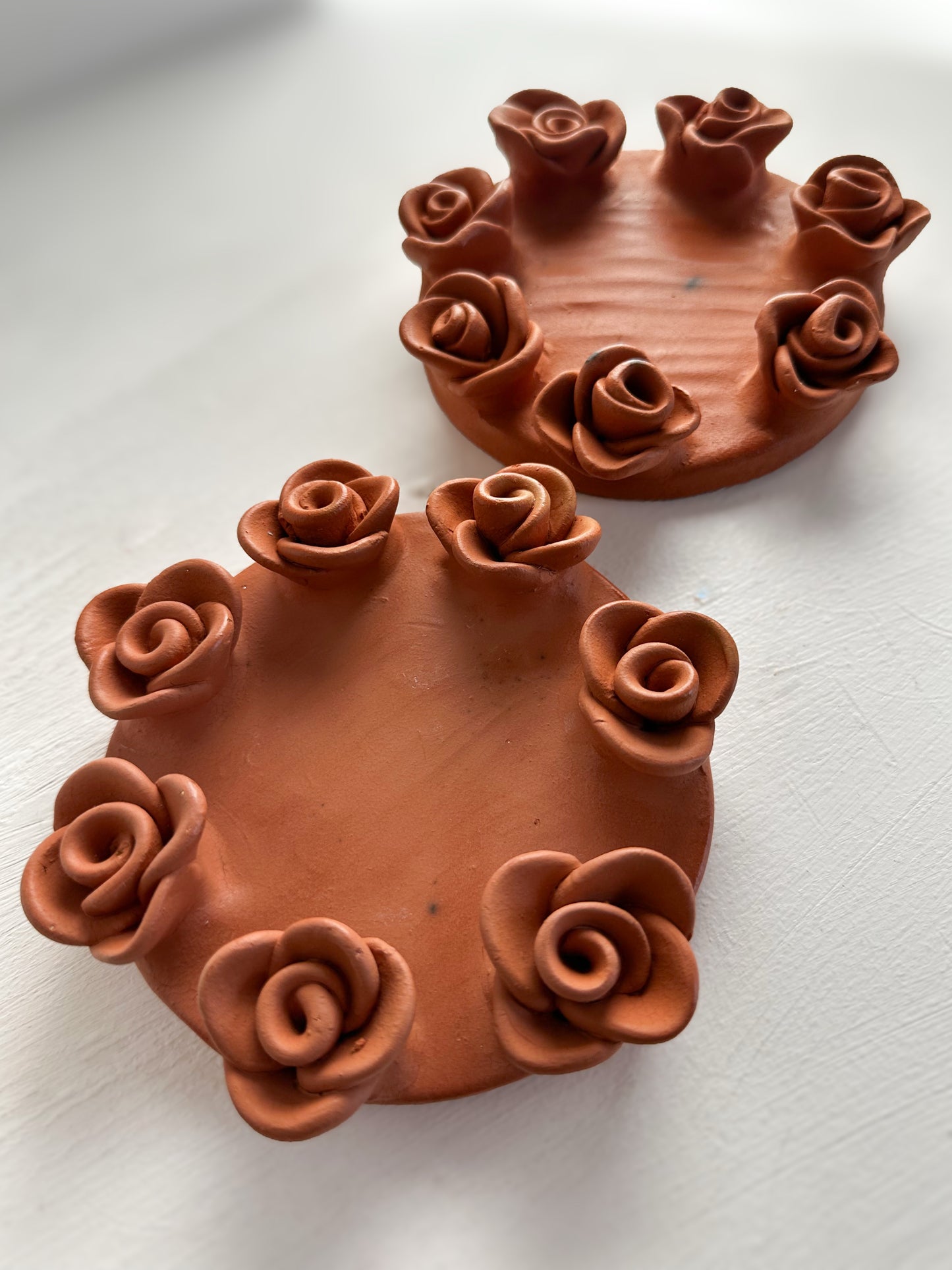 Candle Plate - Roses