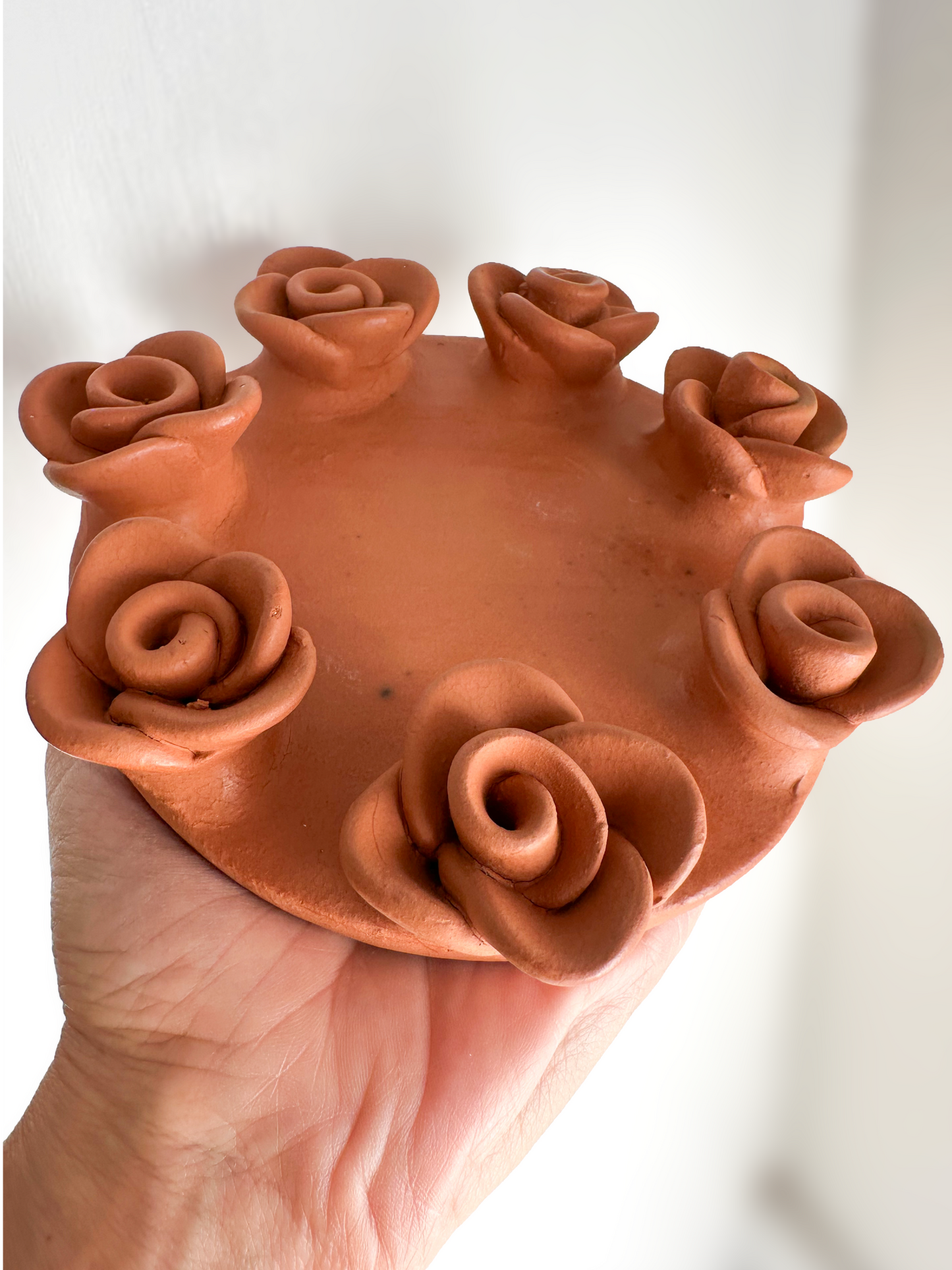 Candle Plate - Roses