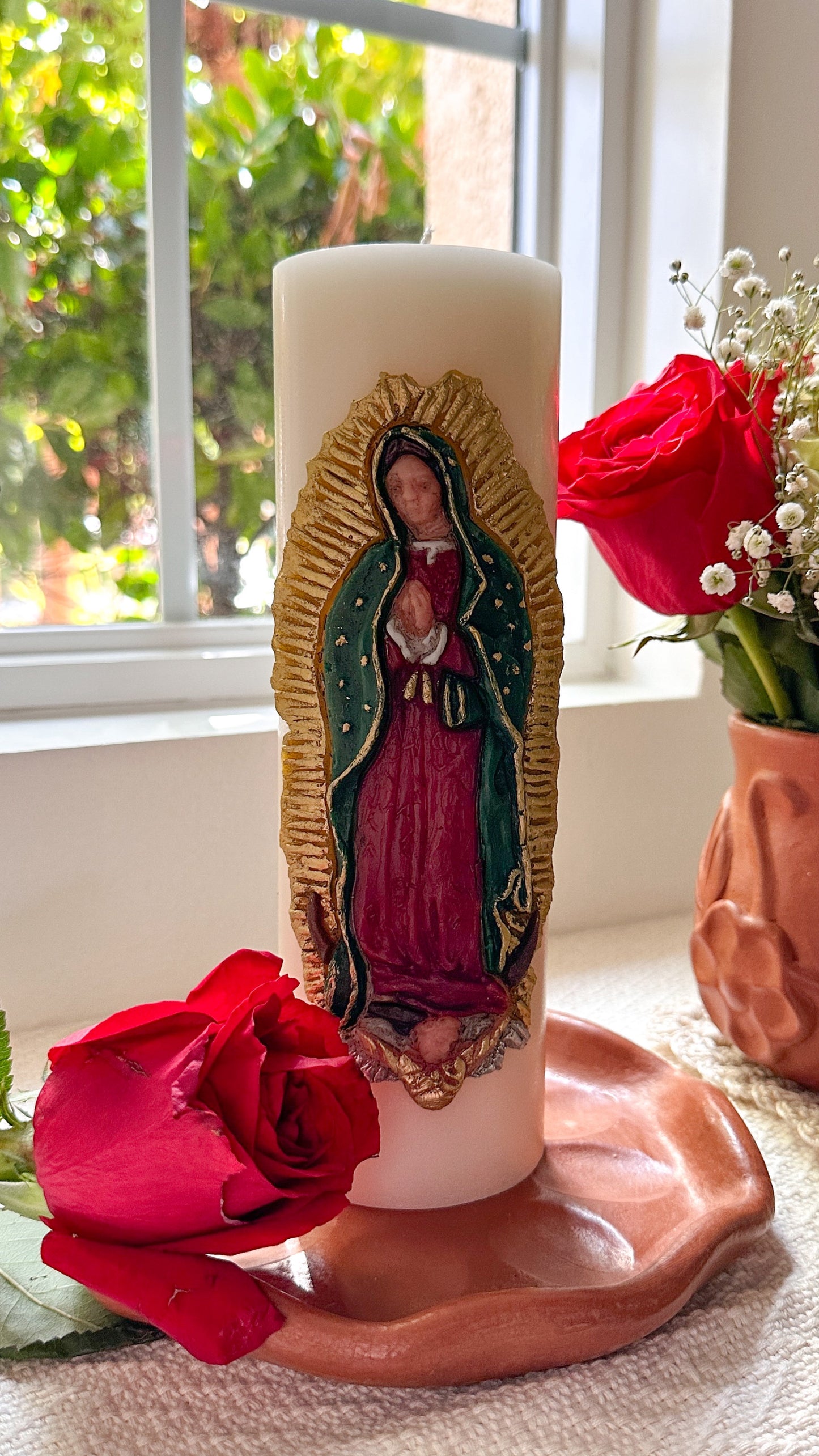 Virgen de Guadalupe Candle