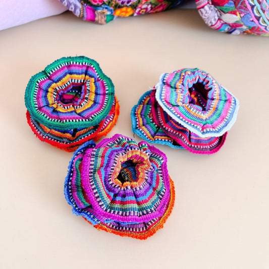 Huipil Scrunchies Set of 4